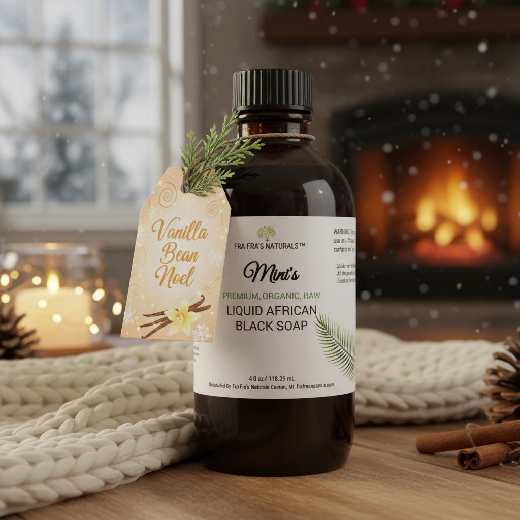 Holiday Aromas Raw Organic Unrefined Liquid African Black Soap