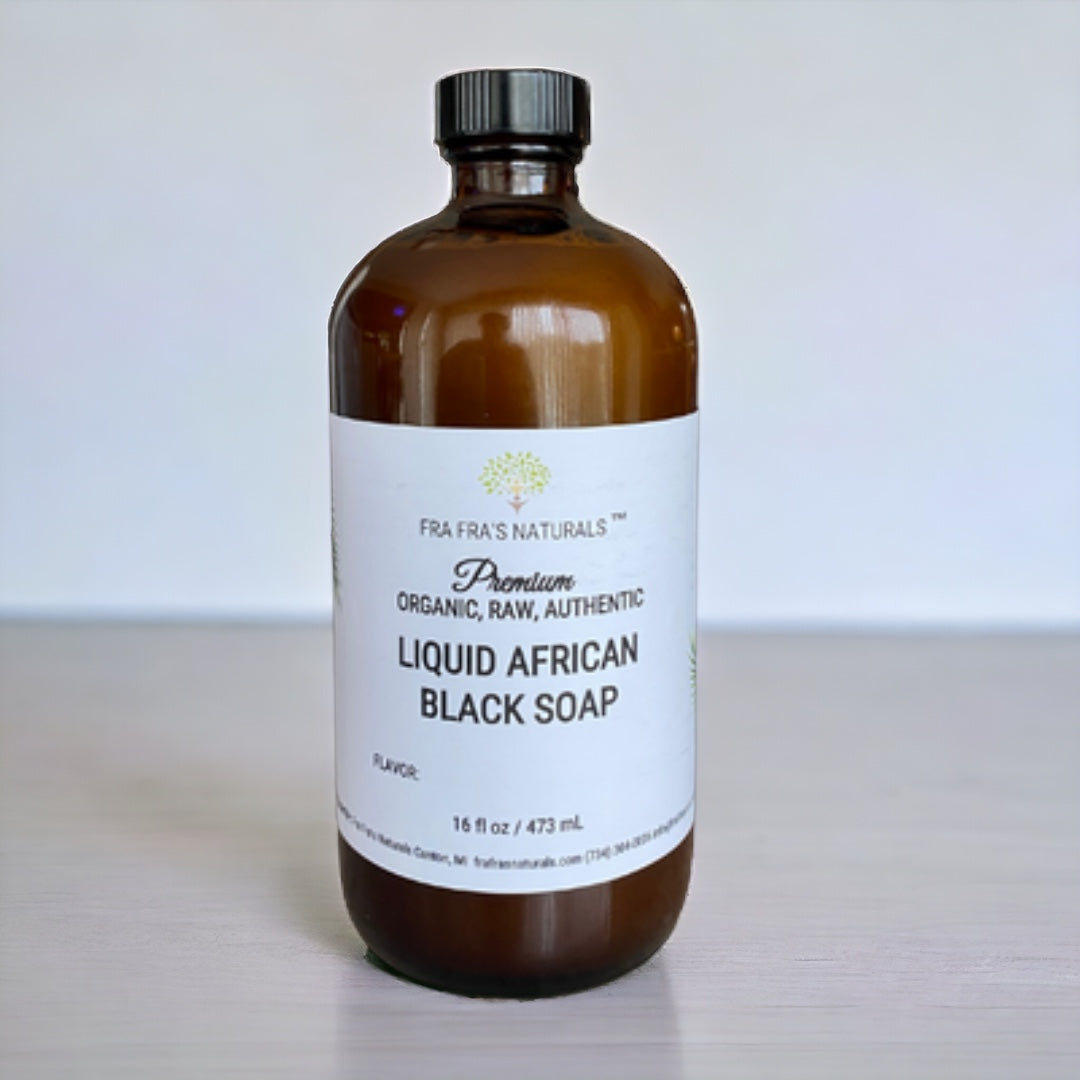 Fra Fra's Naturals | Premium EXTREME Diabetes Blend Liquid African Black Soap - 16 oz