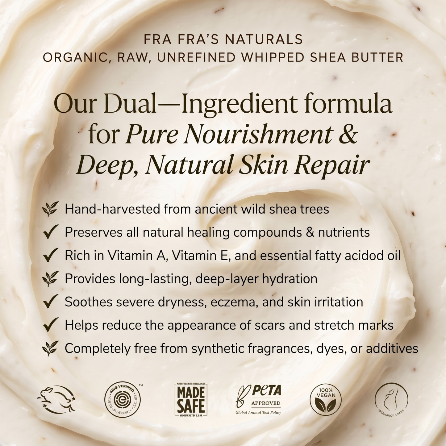 Fra Fra's Naturals | Premium Raw Organic Whipped Shea Butter - Spicy Scents