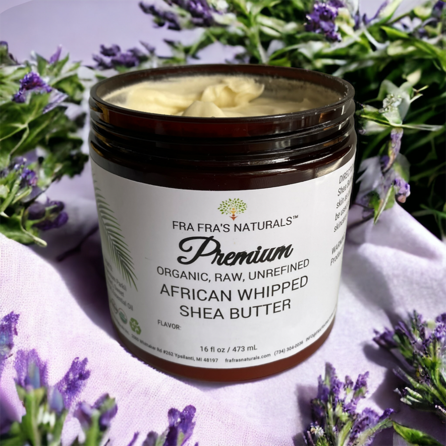 Lavender Bliss: Grab One, Get One Free! Organic Raw Whipped Shea Butter in Soothing Lavender Scents - Promo code LAVENDERBOGO!