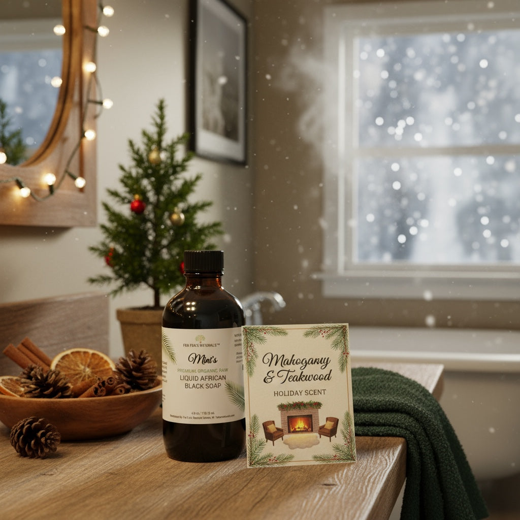 Holiday Aromas Raw Organic Unrefined Liquid African Black Soap