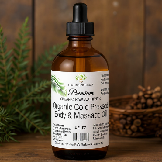 Fra Fra's Naturals | Premium Organic Cold Pressed Scented Body & Massage Oil - Woodsy Scents