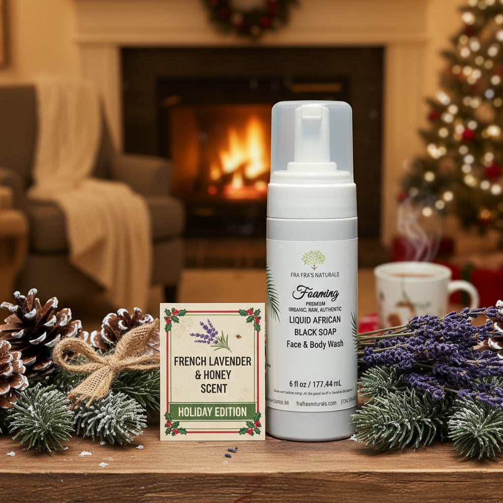 Holiday Aromas Raw Organic Unrefined Liquid African Black Soap