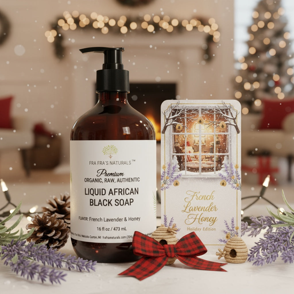 Holiday Aromas Raw Organic Unrefined Liquid African Black Soap