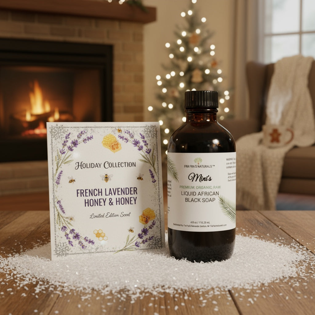 Holiday Aromas Raw Organic Unrefined Liquid African Black Soap