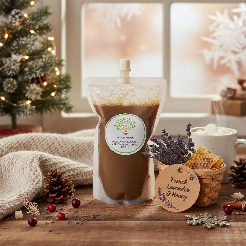 Holiday Aromas Raw Organic Unrefined Liquid African Black Soap