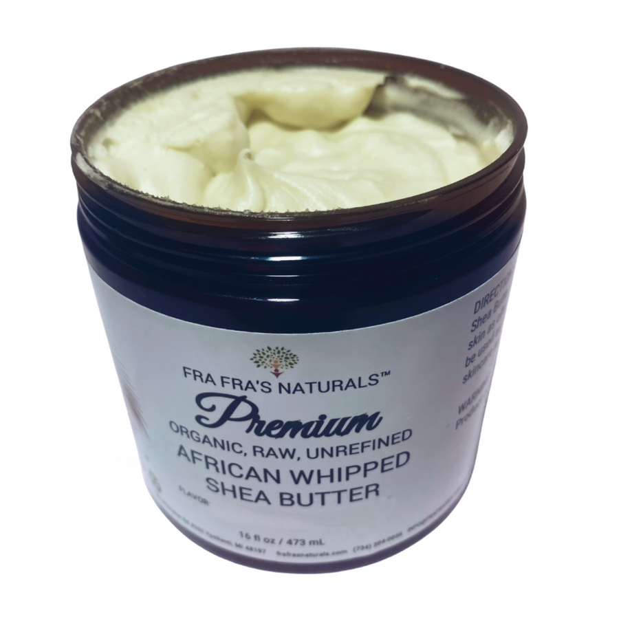 Fra Fra's Naturals | Premium Raw Organic Whipped Shea Butter - Herbal Scents 16 oz