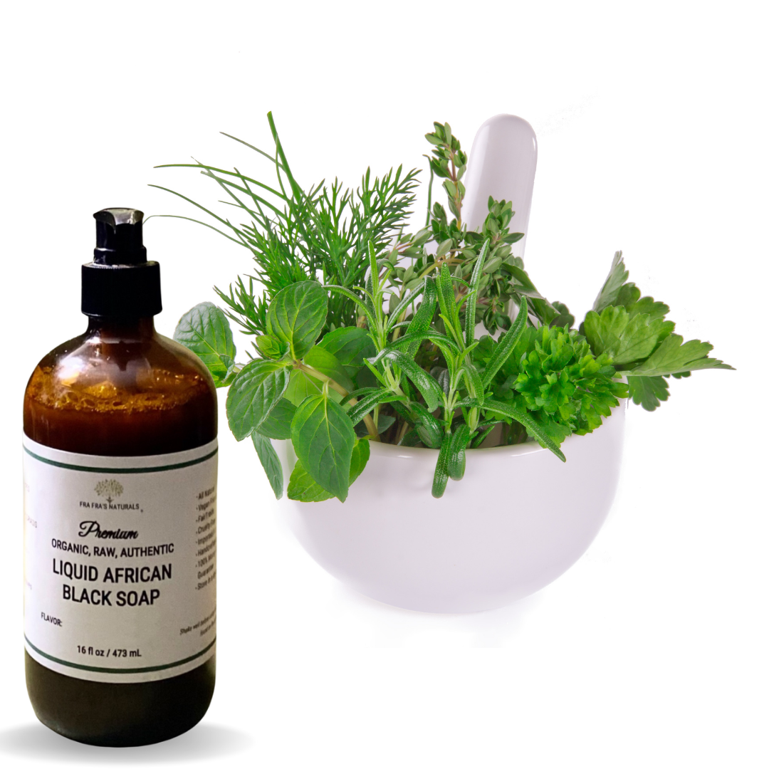 Fra Fra's Naturals | Premium Organic Raw Liquid African Black Soap - Herbal Scents
