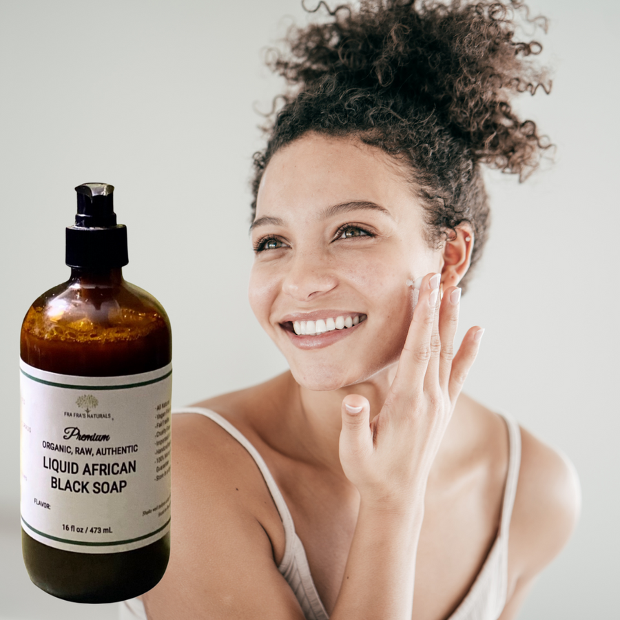 Fra Fra's Naturals | Premium EXTREME Calming Detox Liquid African Black Soap - 16 oz
