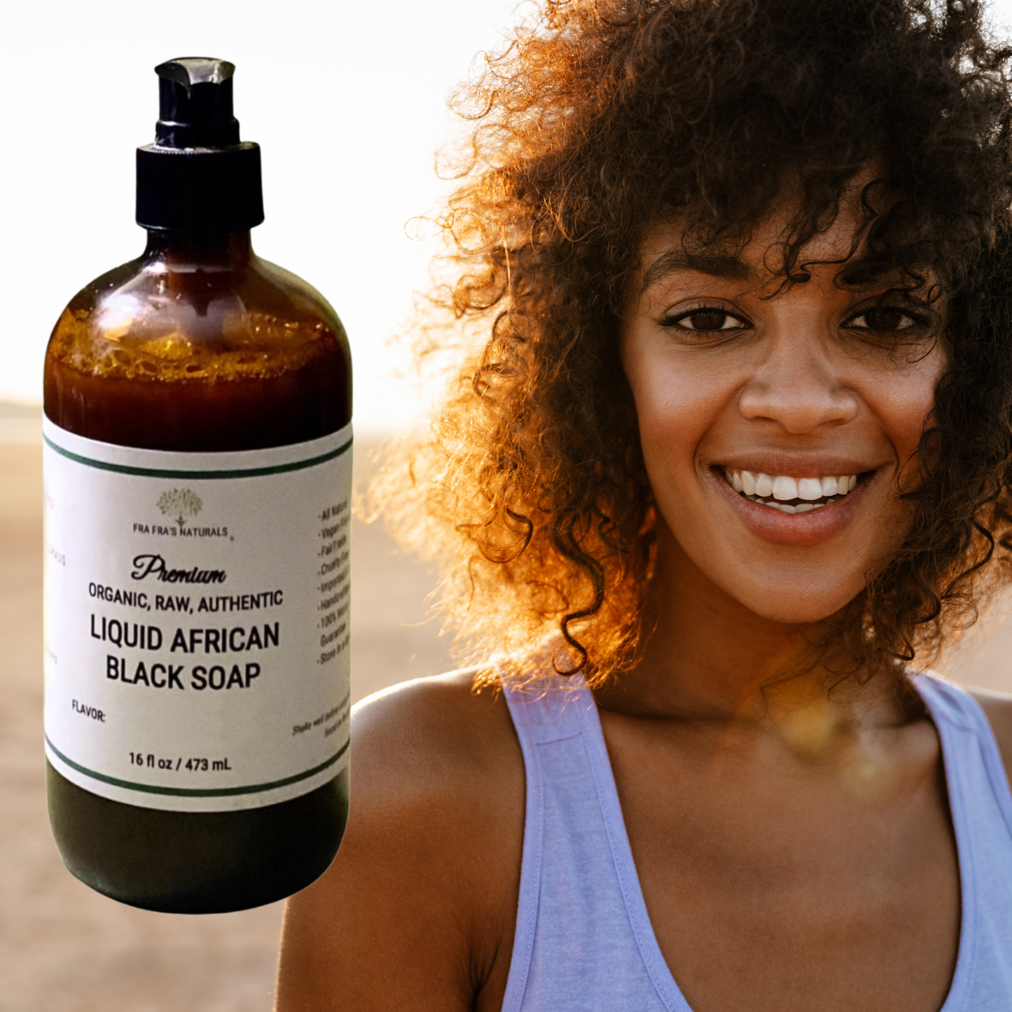 Fra Fra's Naturals| Premium Organic Raw Liquid African Black Soap - Fresh Scents