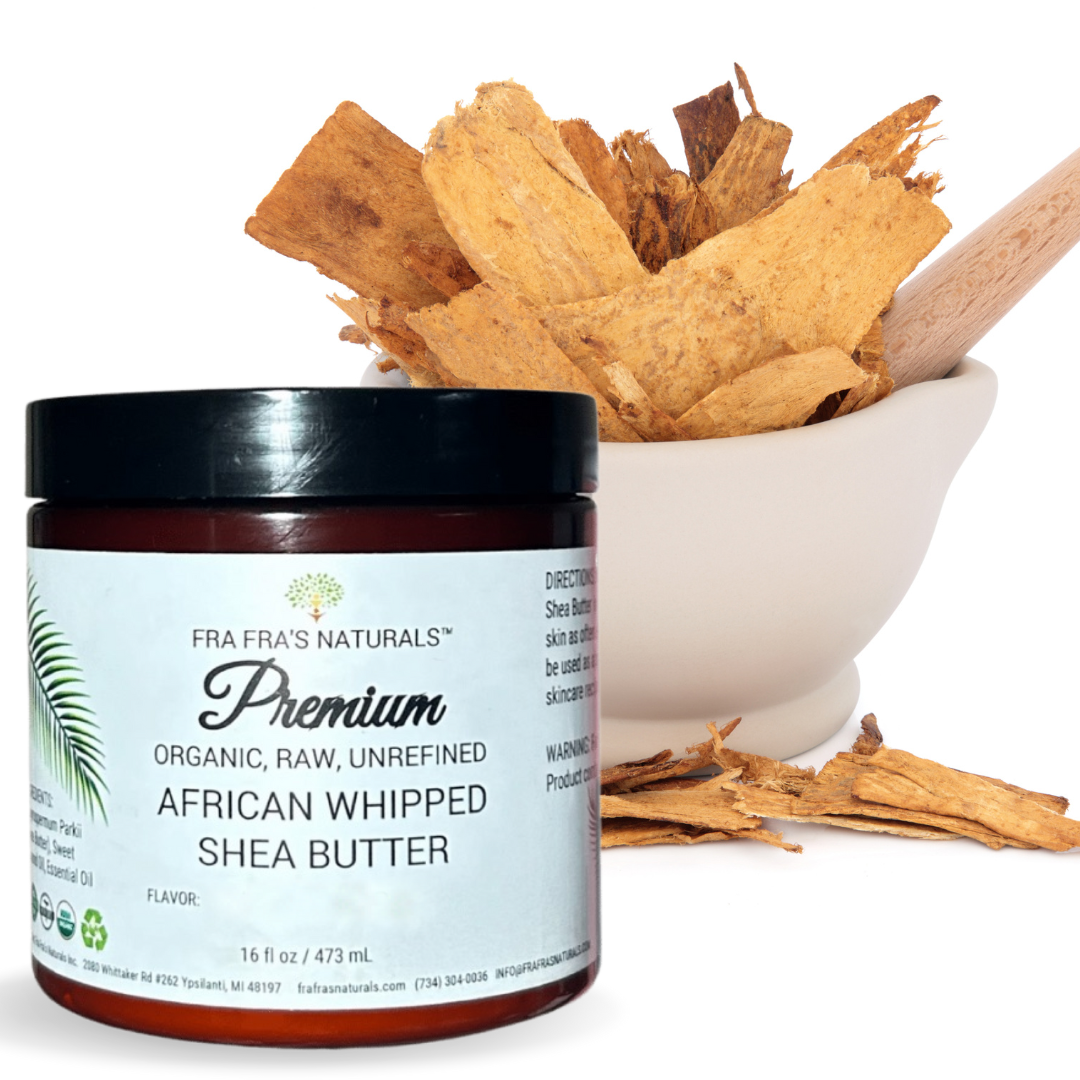 Fra Fra's Naturals | Premium Raw Organic Whipped Shea Butter - Herbal Scents 16 oz