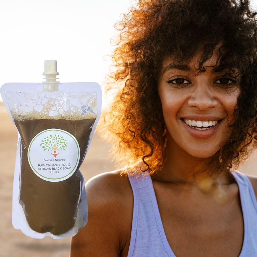Fra Fra's Naturals| Premium Organic Raw Liquid African Black Soap - Fresh Scents