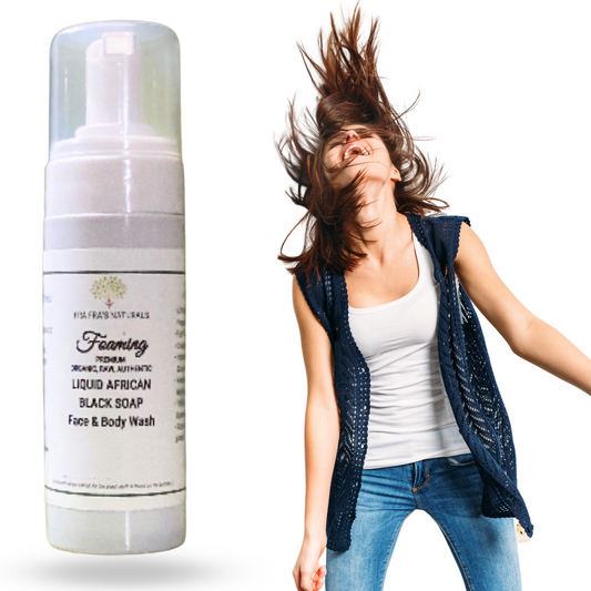 Fra Fra's Naturals | Premium Energy Blend African Black Soap Face and Body Wash - 6 oz