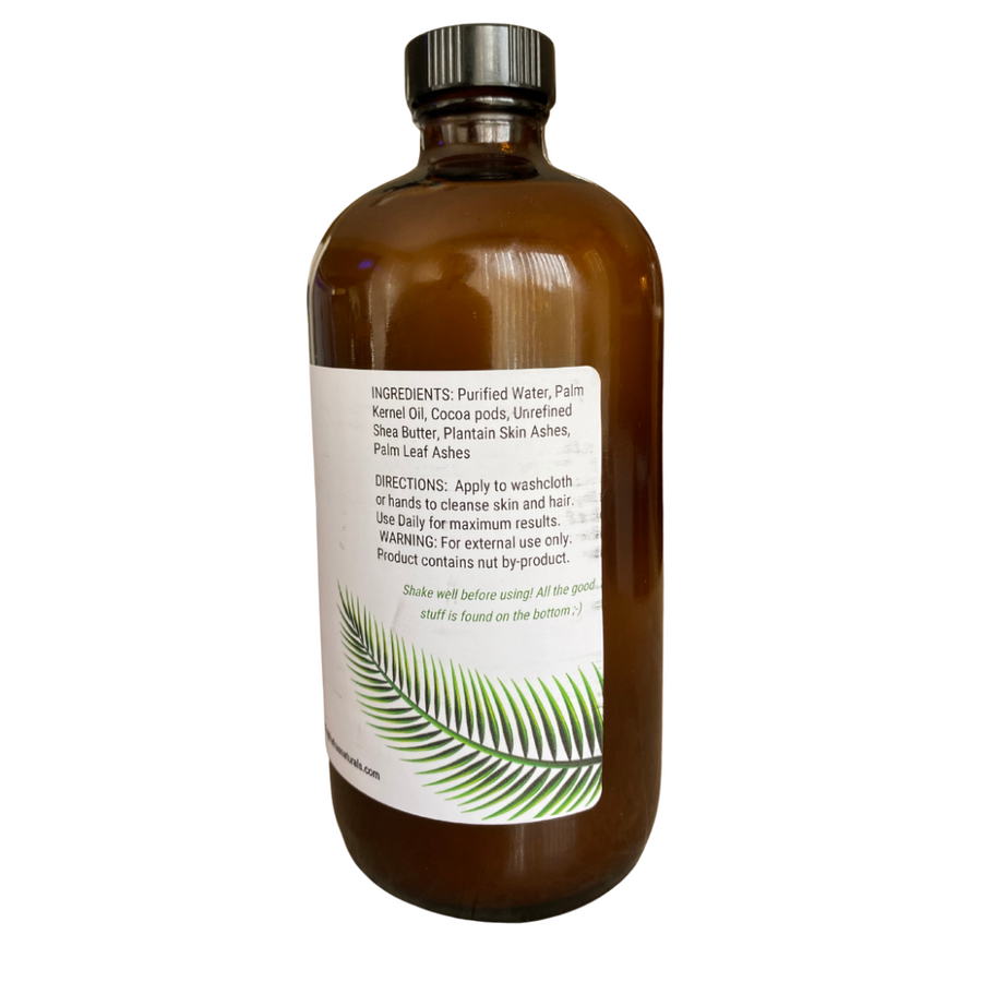 Fra Fra's Naturals | Premium Extreme Healing Psoriasis Liquid African Black Soap Blend - 16 oz