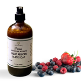 Fra Fra's Naturals | Premium Organic Raw Liquid African Black Soap - Fruit Scents