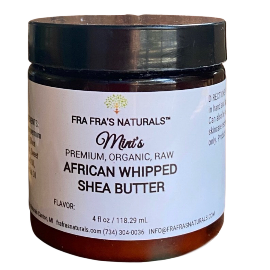 Fra Fra's Mini's | Premium Insect Whipped Raw Organic Shea Butter Blend - 4 oz